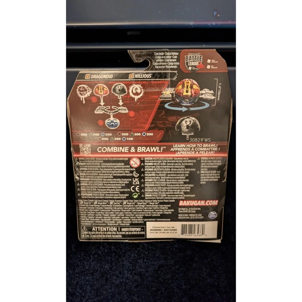 Bakugan Street Brawl Dragonoid‎ Vs Nillious 2 Pack Battling Figures New